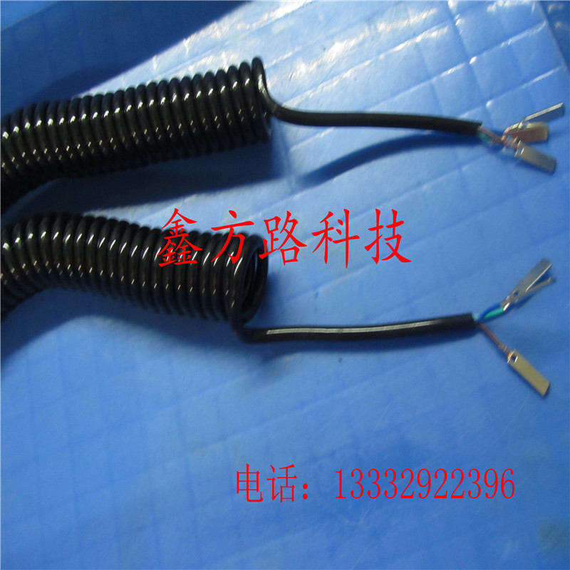Spring spiral cable retractable power cord slingshot wire shielding wire high temperature wire 1 core 2 core 3 core 4 core 5 core