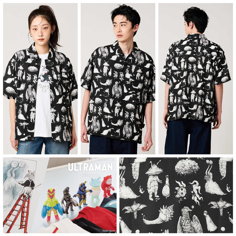 Commemorative Collectible! Ultraman Artist Collaboration! Japanese Single Red Label Men's and Women's Short-Sleeved Shirts Commemorative Collectible! Ultraman Artist Collaboration! Japanese Single Red Label Men's and Women's Short-Sleeved Shirts