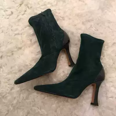 Niche handsome high-heeled boots with smoking boots fairy thin feet retro high heels