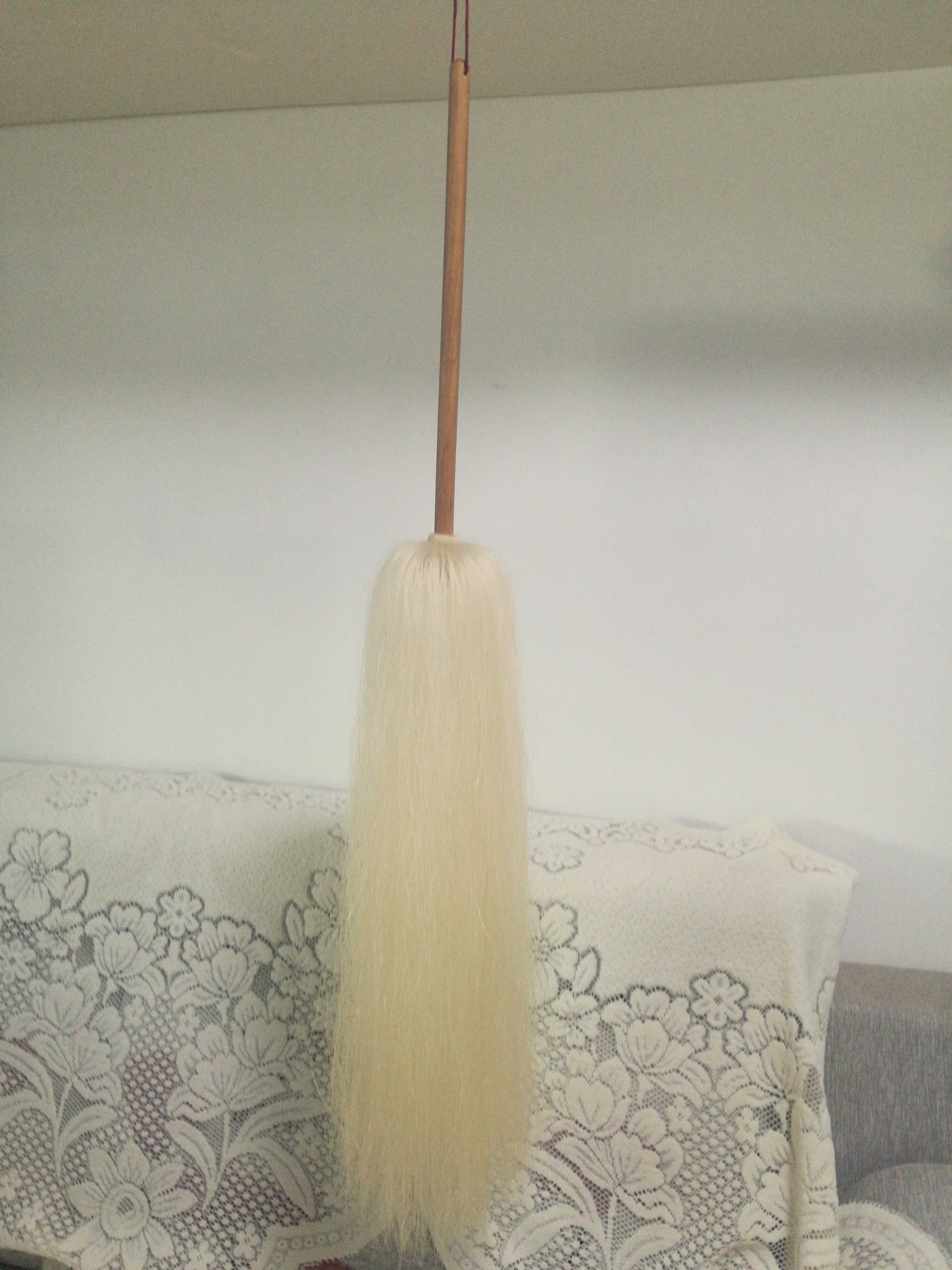 True Horsetail Tai Chi Chinese Kung Fu Eunuch Taoist Dharma instrument Taoist Mosquito fly Fling brush Buddha dust dust floating dust