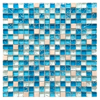 15 Трехцветный синий + камень