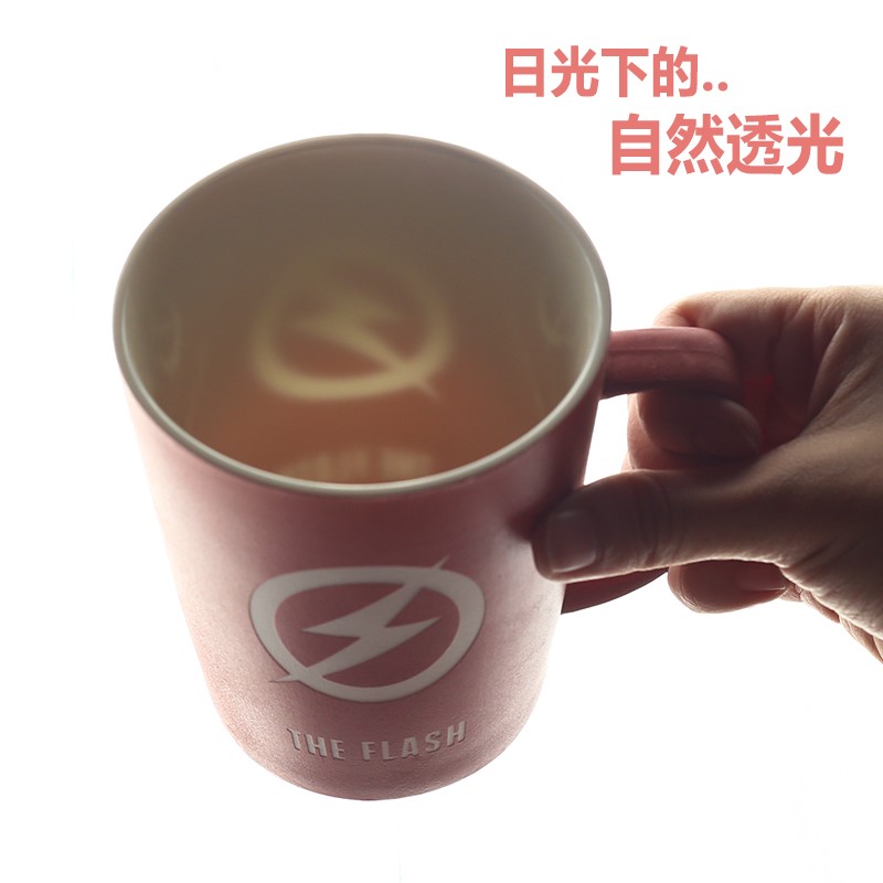 The avengers alliance creative with cover with teaspoons of large capacity keller cup grinding ceramic cup office coffee cup