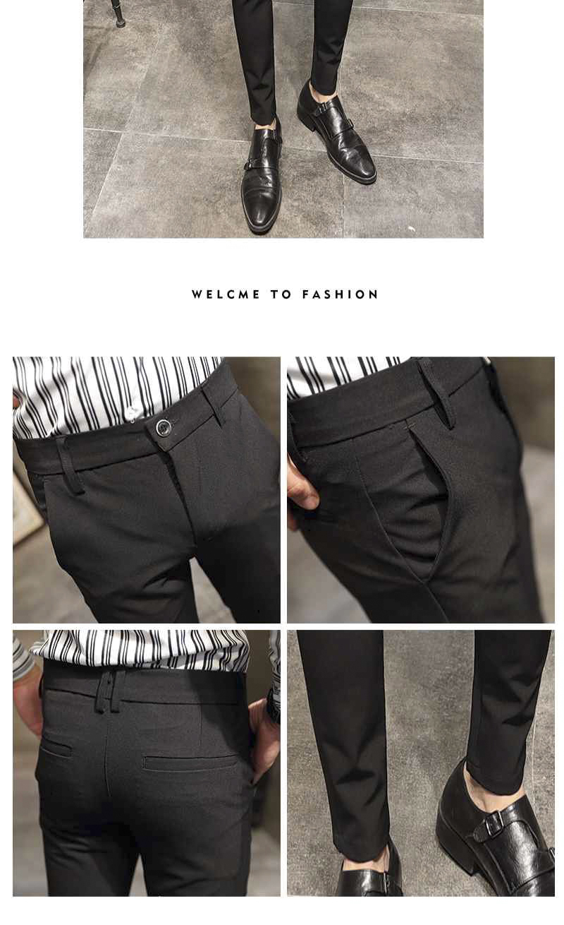 Mùa đông nam cộng với quần nhung chân dày quần thường nam trẻ trung Slim phiên bản Hàn Quốc của xu hướng quần hoang dã quần baggy nam