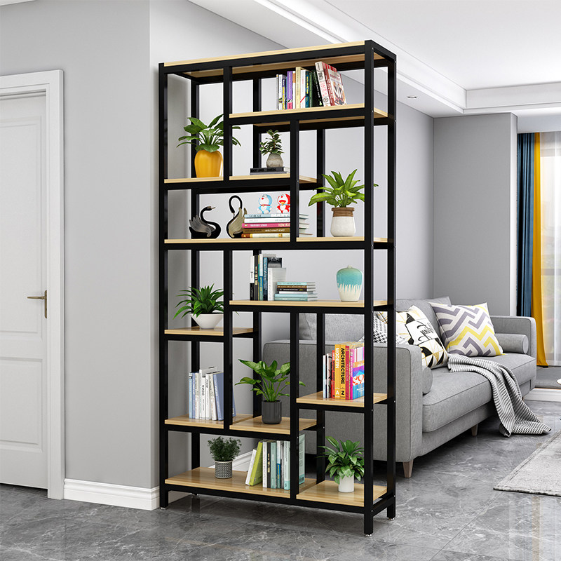 Iron Art Partition Shelving living room Floor minimalist containing layer shelf office Multi-floor exhibition of modern creative bookshelves