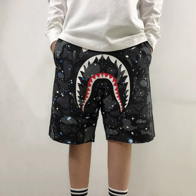 Japanese Trendy Brand Personalized Printed Loose Straight Shorts Unisex Couple Wear Casual Sports Camouflage Five-Point Shorts Ins