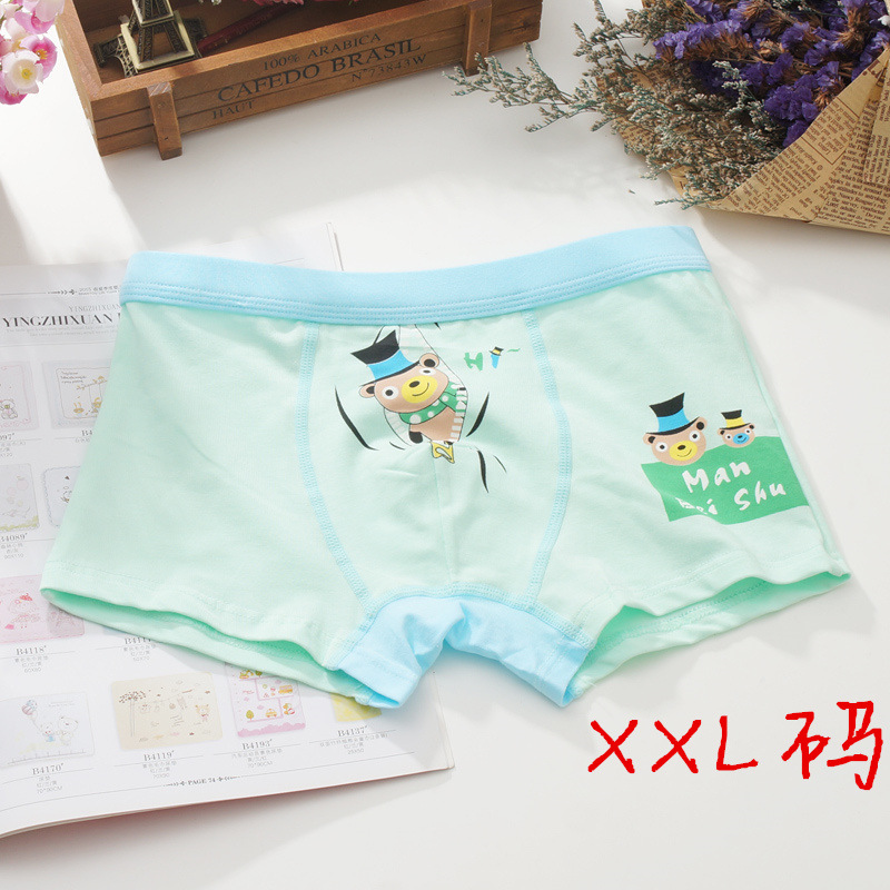 Bei Shi thơ mới nóng hàng loạt đồ lót của cậu bé trong cậu bé lớn sinh viên boxer bốn-góc boy cotton shorts underwear