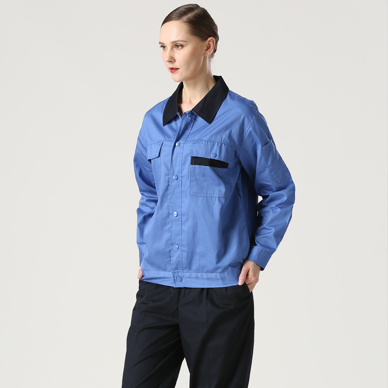 quần áo nhà máy Workwear bộ của nam giới mùa hè quần áo bảo hộ lao động ngắn tay xưởng mỏng bông nhà máy hàn chịu mài mòn