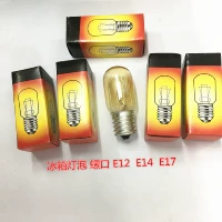 Лампочка холодильника 15 Вт порт улитки E12 E14 E17 Худ капюшона Микроволновая печь