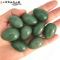 Natural Crystal Raw Stone Pendulum East Mausoleum Jade Egg Shaped Crystal Handle the handlebar to play Stone Dongling jade raw stone