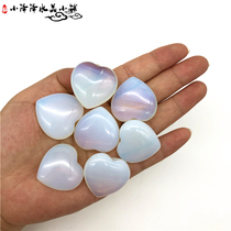 Beautiful protein stone raw stone polished loving heart-shaped swinging piece handlebar playpiece Decorative Specimen Waterite Adornment