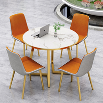 Light Extravaganza Red Table in talks to receive table and chairs Combined sales floor Leisure Modern Marble Tattoo guests small roundtable