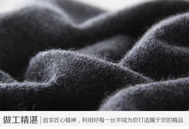 Áo len cashmere nam nửa cao cổ áo khóa kéo màu sắc phù hợp với áo len cha trung niên lỏng ngắn áo len dày áo len áo công sở nam