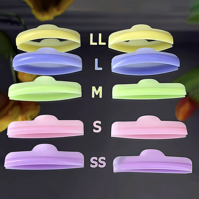 Korean Lomansa Eyelash Perm Silicone Pads Keratin Curling Softening Styling Mold Rainbow Curlers Self-Adhesive