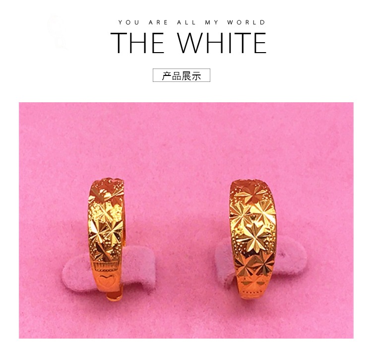 Cặp vợ chồng Shajin Việt Nam mở nhẫn đầy sao cho nam và nữ Vàng bạch kim vàng mô phỏng trang sức đồng xu vàng trong một thời gian dài không phai nhẫn nam vàng trắng