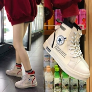 2018 mùa thu mới Hàn Quốc nhảy múa giày cao nữ hoang dã Giày vải hip hop hip hop nữ sinh viên giày thường