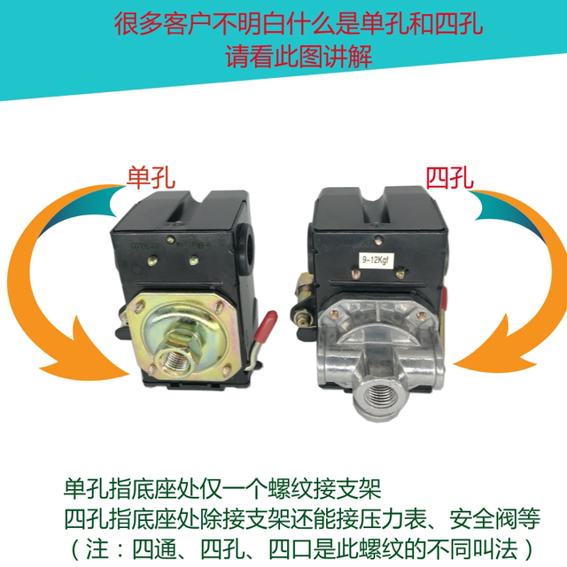 Lifu horizontal LF10 air pressure switch switch air pump switch air compressor accessories controller automatic start controller