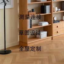 Home wood language whole house customization nationwide door-to-door measurement out the effect map 3D three-dimensional design special shooting link