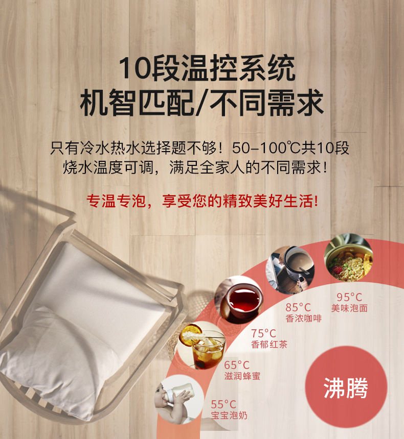 Máy lọc nước BRSDDQ dưới xô thẳng đứng nóng lạnh tự động nước mới máy pha trà thông minh - Nước quả may loc nuoc aosmith