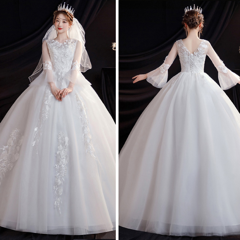 Large size wedding dress 200 catties plus fat, increase fat mm, thick arm meat trailer tail pregnant woman fat bride wedding service woman Large size wedding dress 200 catties plus fat, increase fat mm, thick arm meat trailer tail pregnant woman fat bride wedding service woman