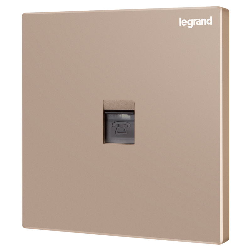 TCL Rogant bursting with switch socket comfort view One telephone socket rose gold guaranteed wall opening 