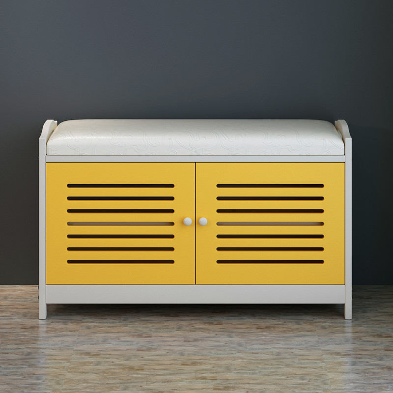 Change Shoe Stool Style Shoe Cabinet Home Storage Stool Door Multi