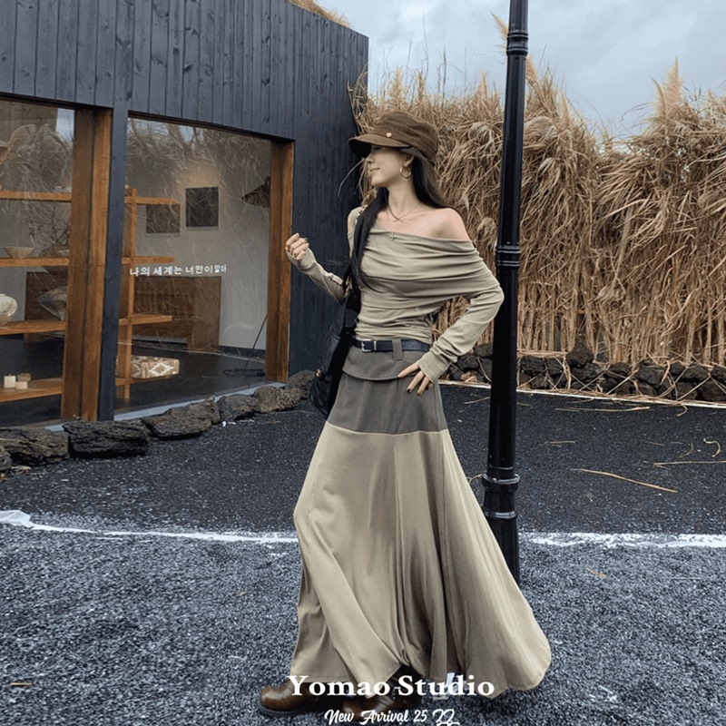 Yunnan Dali Sichuan Western Region Travel Outfit Wasteland Style Irregular Dress Set Xinjiang Travel Melard Outfit