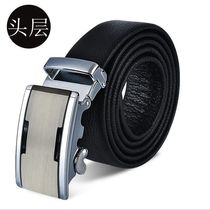 Belt mens leather first layer pure cowhide leather automatic buckle Korean version of simple youth business Belt student fashion belt
