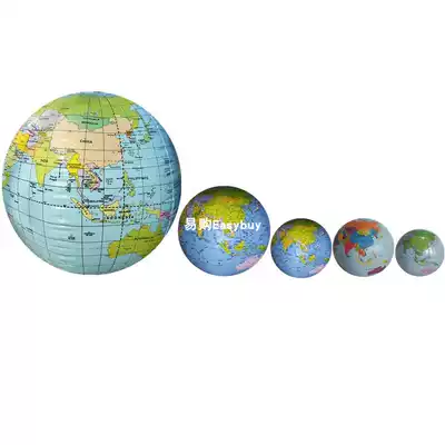 Children's geographic Enlightenment toy ball playing water ball large inflatable globe teaching props three-dimensional map beach ball
