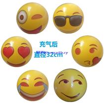 Promotional inflatable smiling face ball Emoji expression ball 18 inch water toy ball beach volleyball water Pat sphere