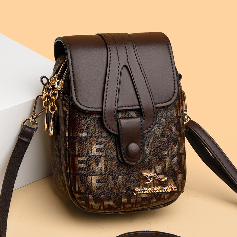 真皮手机小包包女2026新款复古真皮女包时尚单肩斜挎包百搭零钱包