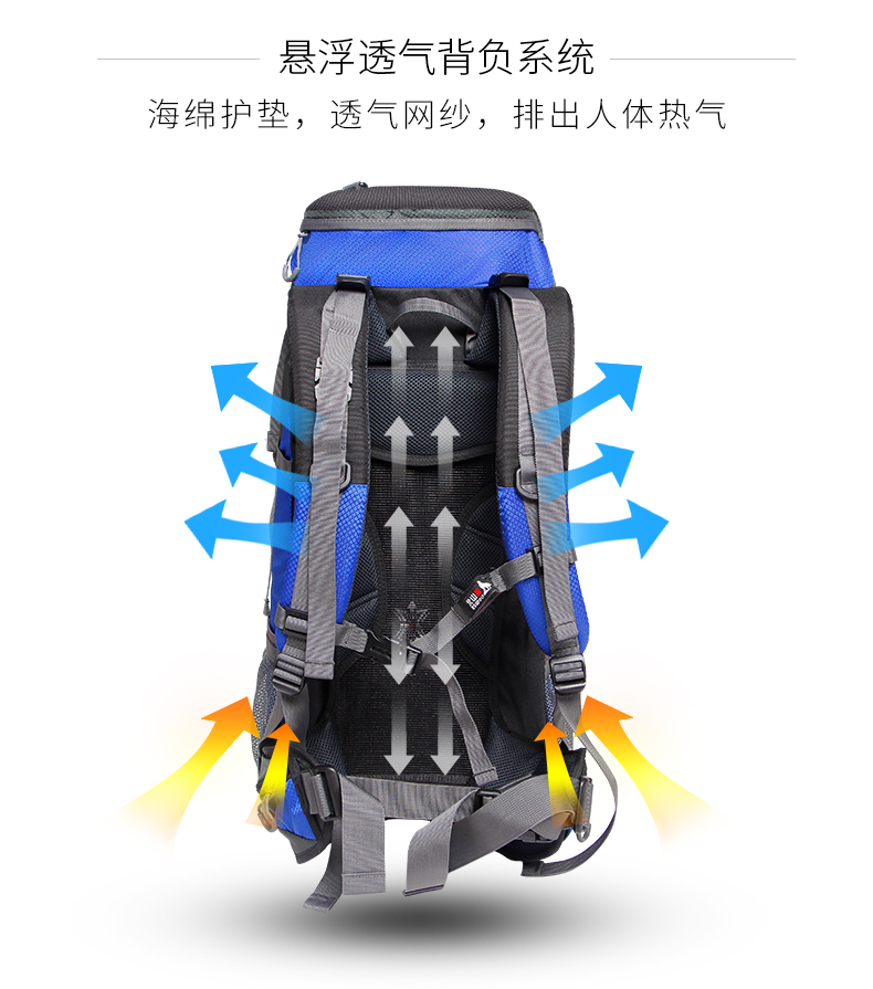 Túi đeo chéo leo núi ngoài trời của Beishan ba lo nam