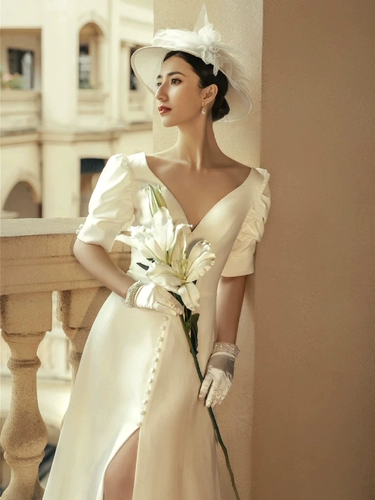 Ретро свадебное платье для влюбленных, французский стиль