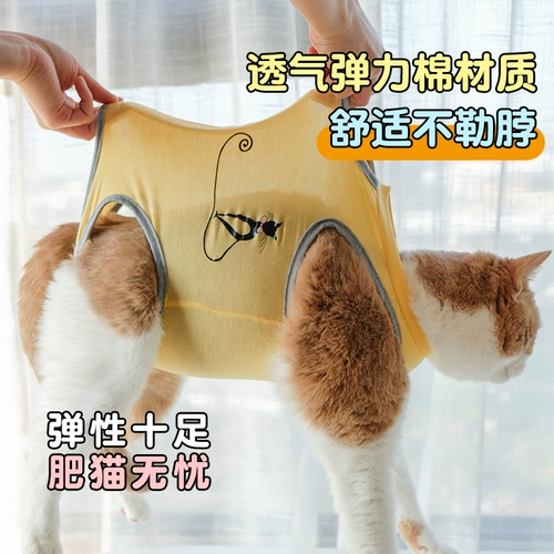 Одежда для стерилизации кошек, хирургическая одежда для кошек, тонкая одежда для отъема, летняя дышащая, послеоперационная защитная одежда для кошек, не вылизывающая и не линяющая