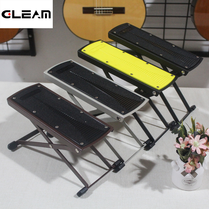 Glim Gleam footstool Classical folk electric guitar Erhu wood guitar footboard six stalls can lift