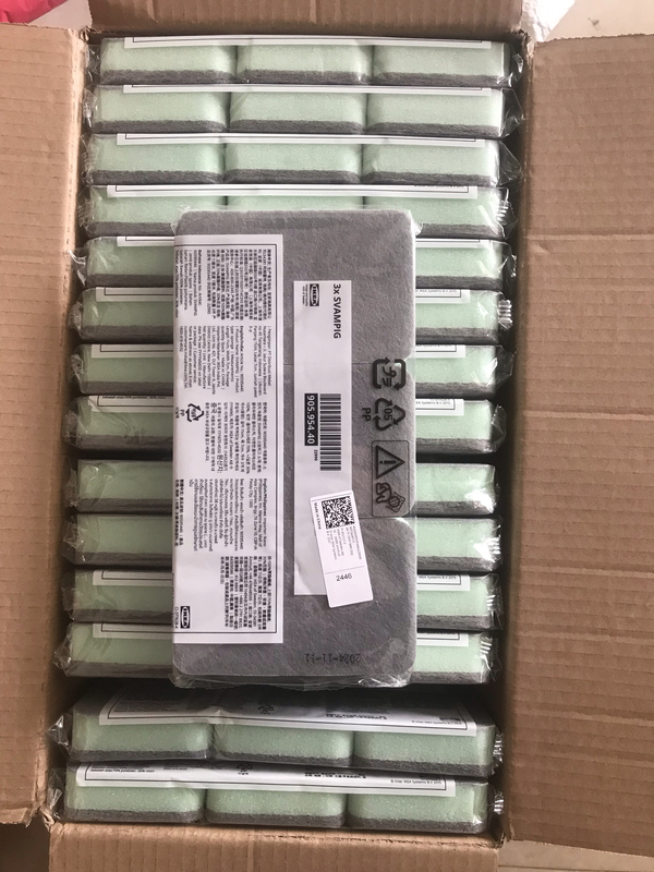 Ikea Ikea Swobbi Sponge, Dishwashing Sponge, Cleaning Cloth, 3-Piece Set for Scrubbing Pots and Cleaning Stoves, Domestic Purchasing Agent Ikea Ikea Swobbi Sponge, Dishwashing Sponge, Cleaning Cloth, 3-Piece Set for Scrubbing Pots and Cleaning Stoves, Domestic Purchasing Agent