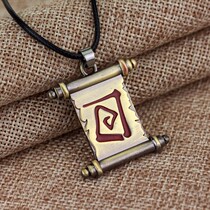 Game perimeter DOTA2 transfer reel pendant knife Tower 2 necklace alloy Jewelry pendant sweater chain