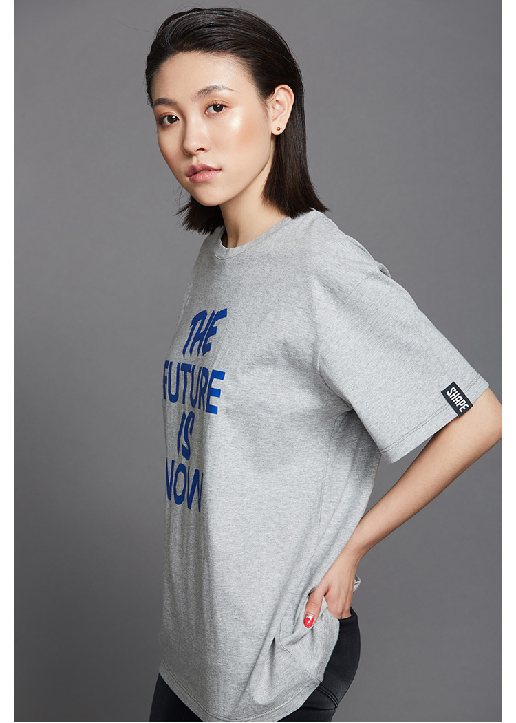 Báo giá sớm SHAPE in bf gió rộng phần lớn áo thun nữ cổ điển tròn cotton cotton tay ngắn 9Q1032 - Áo phông thể thao áo tanktop nam khoét nách sâu