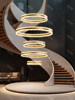 2025 New Model Villa Duplex Large Chandelier, Light Luxury, High Ceiling, Mid-Floor, Stairwell, Open Space, Living Room Chandelier