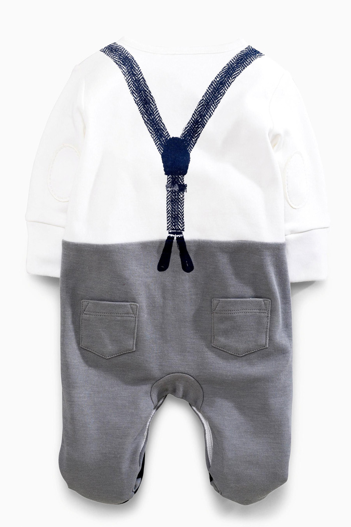 Anh bé NEXT bé trai chính hãng trăng tròn trăm ngày sinh nhật kỳ nghỉ hai bộ váy đẹp trai romper jumpsuit Anh - Áo liền quần đồ ngủ bé gái