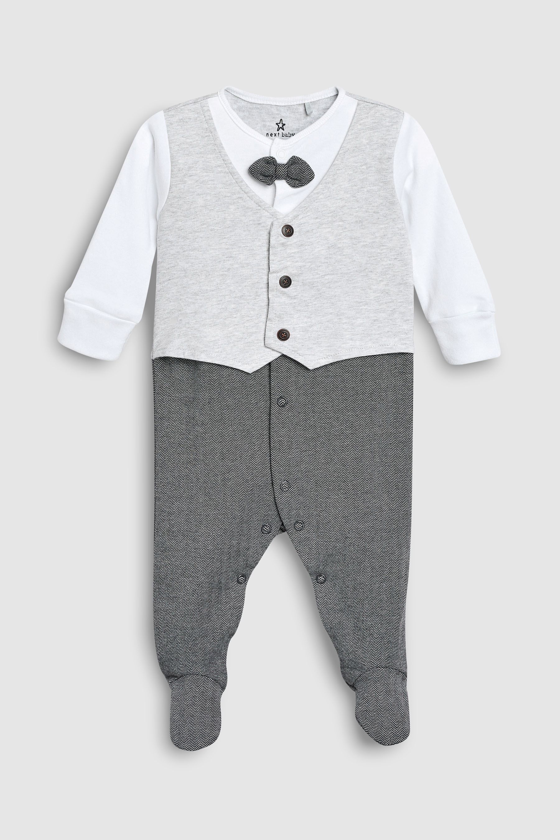 Anh bé NEXT bé trai chính hãng trăng tròn trăm ngày sinh nhật kỳ nghỉ hai bộ váy đẹp trai romper jumpsuit Anh - Áo liền quần đồ ngủ bé gái
