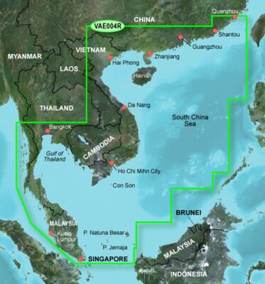 December, 2016 Garmin Hong Kong Macau South China Sea South China Sea New Horse Vietnam nautical charts GPS map