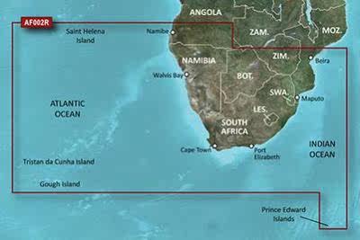 Garmin South Africa nautical chart GPS map of South Africa nautical chart in January 2014