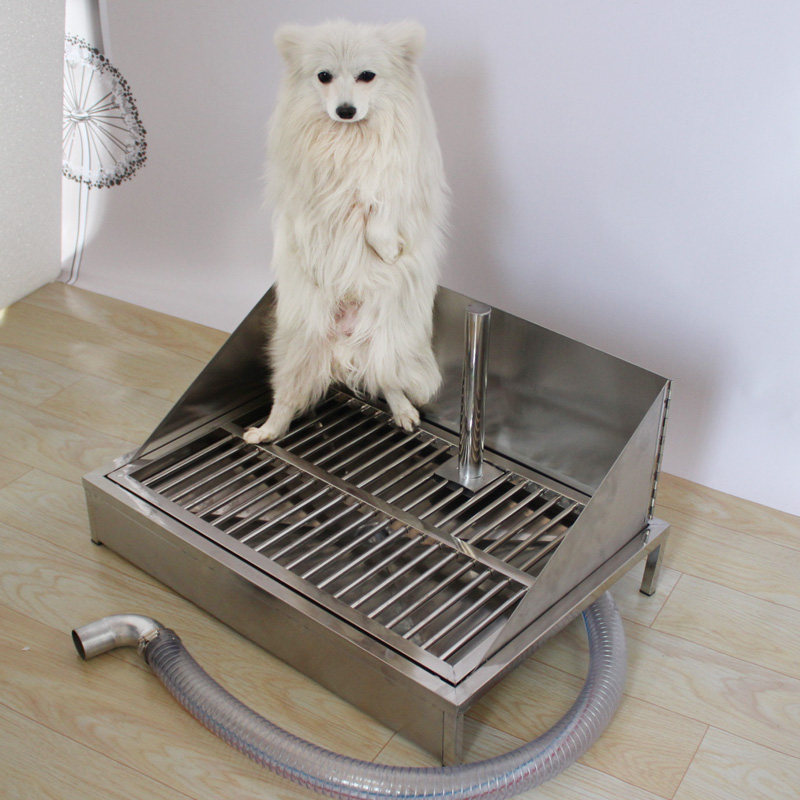 Automatic flushing dog toilet 304 stainless steel dog toilet through sewer dog bedpan pet toilet