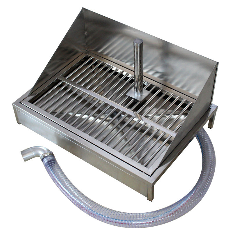 Automatic flushing dog toilet 304 stainless steel dog toilet through sewer dog bedpan pet toilet