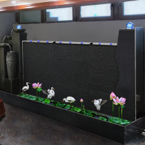 Water curtain wall flowing water ornaments rockery Fountain Fountain landscaping outdoor water wall decoration Villa courtyard water scene customization