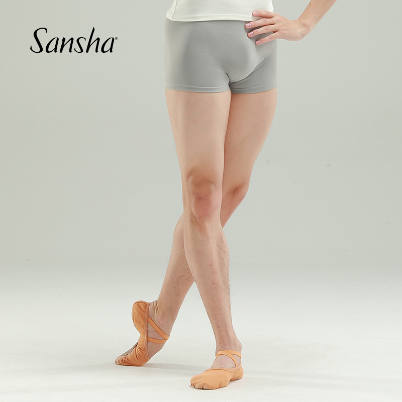 Sansha Youth Dance Shorts Men's Ballet 2-Point Shorts Leggings Basic Training Pants Cotton for Older Children