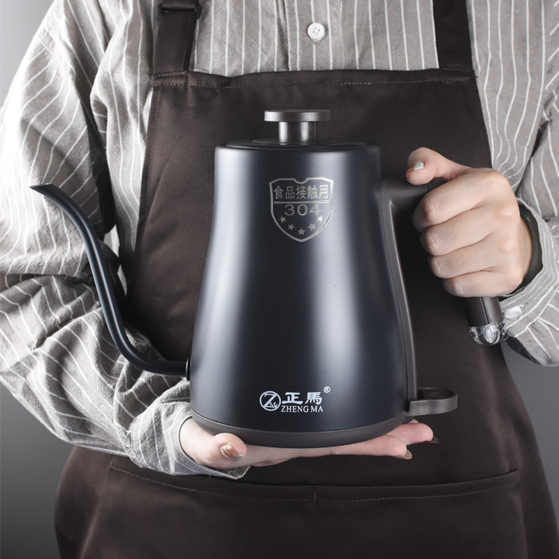 304 Stainless steel electric kettle for tea - made small mouth electric kettle household with 1 liter small coffee hand