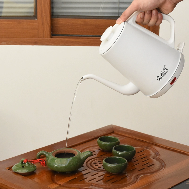 Ấm đun nước điện để pha trà đặc biệt tự động tưới nước cho gia đình nhỏ và dài miệng Bộ ấm trà điện 1,2 lít - ấm đun nước điện