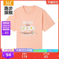 361 sports T-shirt female 2021 summer New loose casual cotton printing youth fashion student short sleeve female