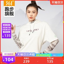 361 sports sweater women 2021 autumn and winter New hooded pullover sweater trend casual top knitted sweater women